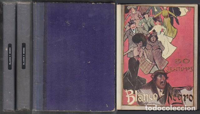 Collection Magazines and Newspapers: REVISTA BLANCO Y NEGRO - 2 TOMOS A&Ntilde;O 1902 COMPLETO - A-REVIL-0736