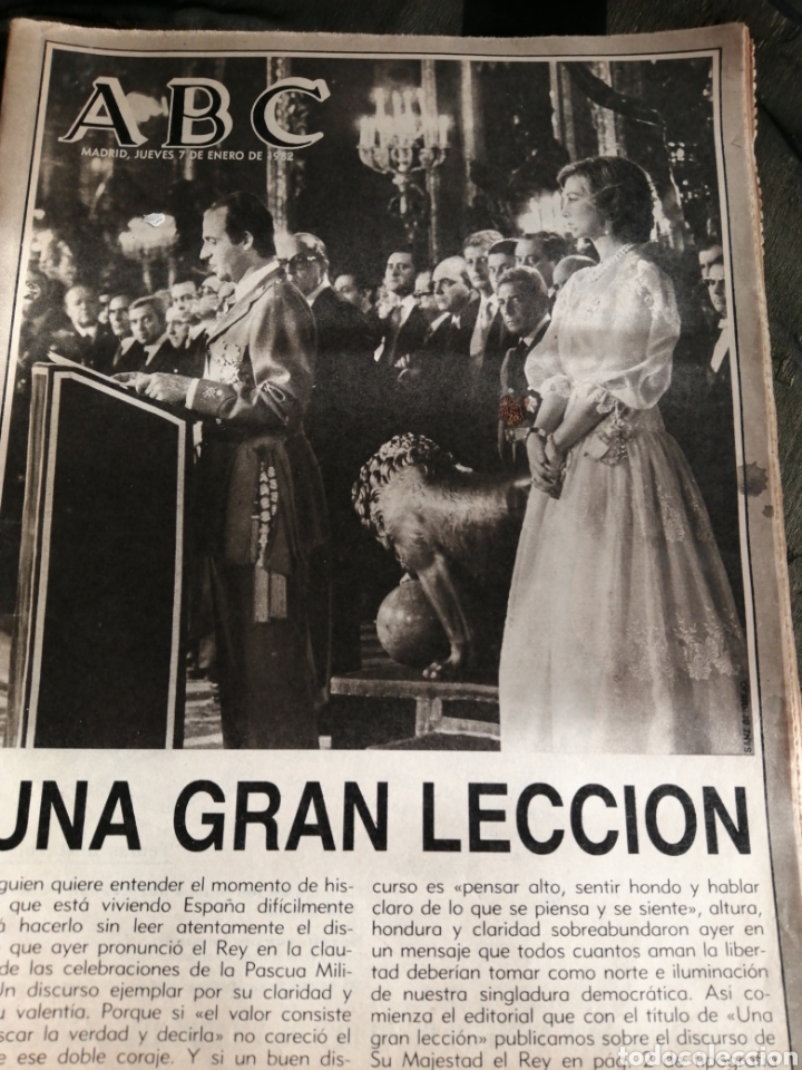 Coleccionismo de Revistas y Peri&oacute;dicos: PERI&Oacute;DICO ABC, A&Ntilde;O 1981, REY JUAN CARLOS, REINA SOF&Iacute;A.