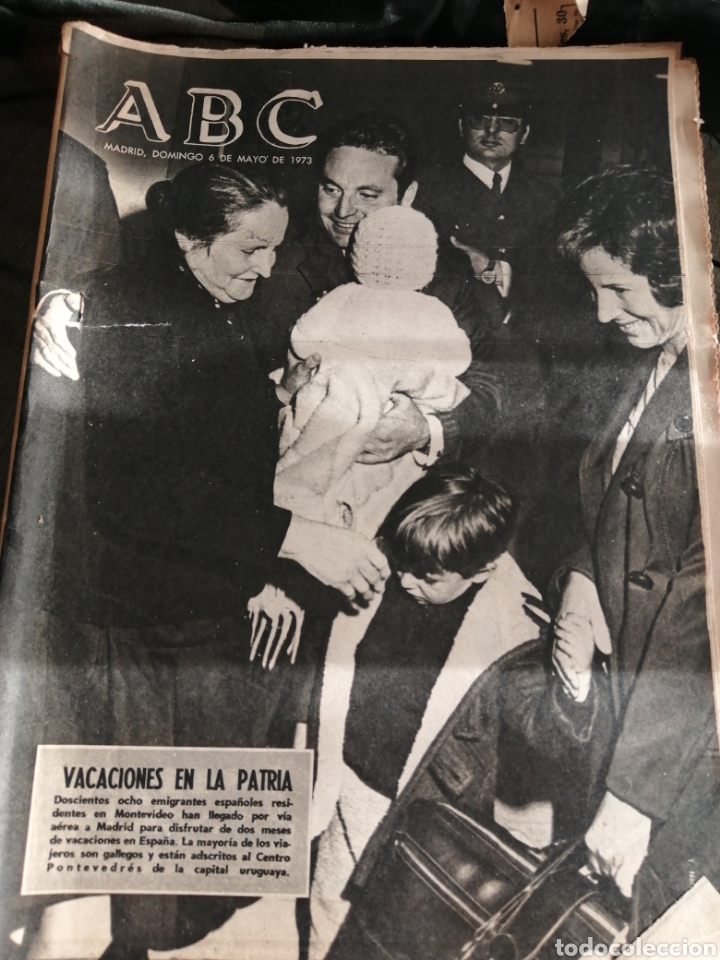Coleccionismo de Revistas y Peri&oacute;dicos: PERI&Oacute;DICO ABC, A&Ntilde;O 1973, EMIGRANTES ESPA&Ntilde;OLES