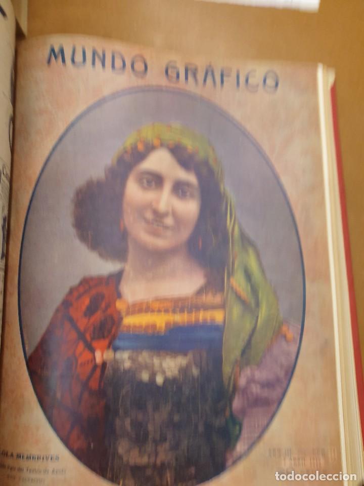 Coleccionismo de Revistas y Peri&oacute;dicos: Mundo Grafico un tomo encuadernado a&ntilde;o 1913 tomo 1&ordm; empieza en febrero y acaba en Junio