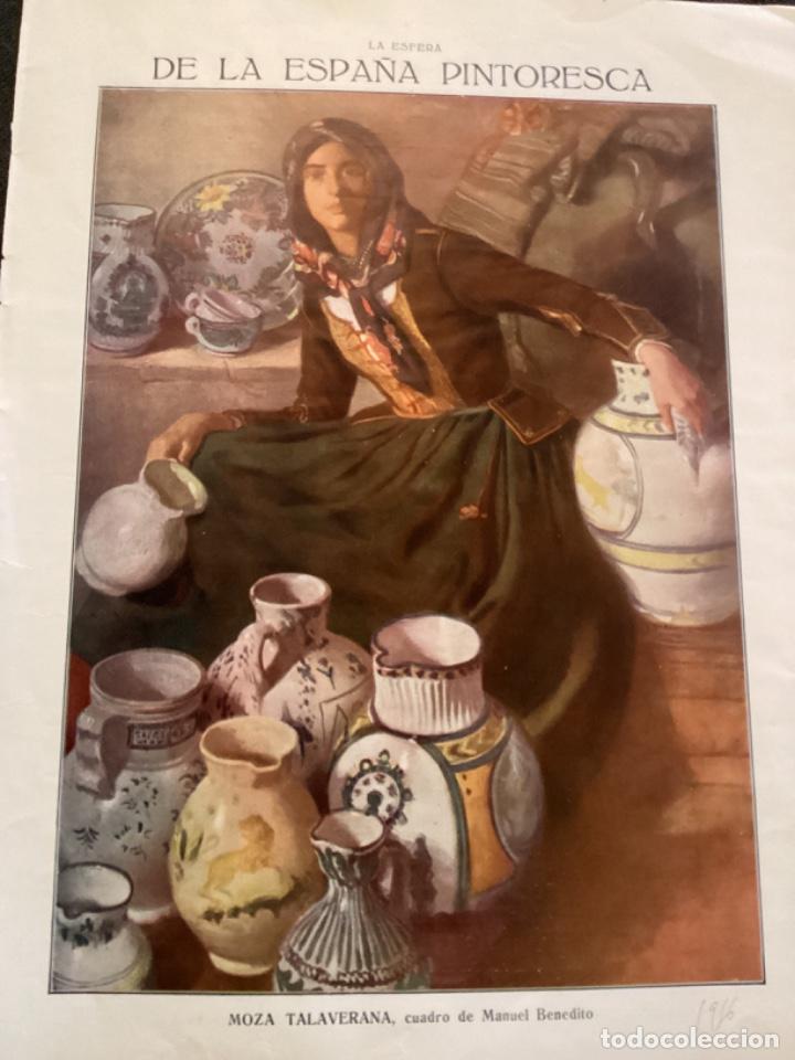 Coleccionismo de revistas y peri&oacute;dicos: MOZA TALAVERANA, MANUEL BENEDITO 1916 ILUSTRACI&Oacute;N HOJA REVISTA