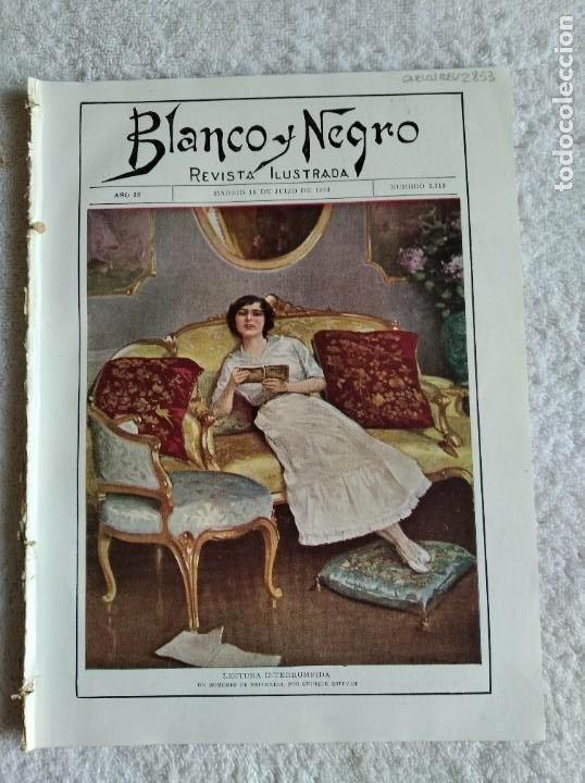 Coleccionismo de Revistas y Peri&oacute;dicos: BLANCO Y NEGRO. N&ordm; 1313. A&Ntilde;O 1916. LA FIESTA DE SAN FERM&Iacute;N (PAMPLONA). PUERTO DE ALICANTE. INAUGURAC