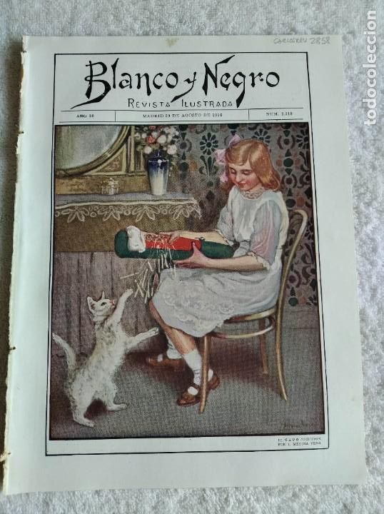 Collection Magazines and Newspapers: BLANCO Y NEGRO. N&ordm; 1318. A&Ntilde;O 1916. LAS FIESTAS DE SABADELL. LA FIESTA DE LA FLOR EN C&Aacute;DIZ. LA ACCI&Oacute;N