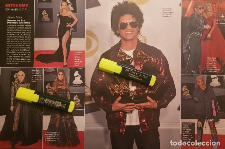 Coleccionismo de Revistas y Peri&oacute;dicos: Reportaje Lady Gaga / Heidi Klum / Elton Jhon / Bruno Mars 07.02.2018