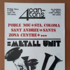 Coleccionismo de Revistas y Periódicos: REVISTA 4 CANTONS Nº 126 1976 EL METALL CATEX JOAN REVENTOS