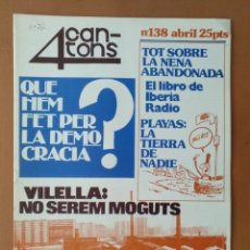 Coleccionismo de Revistas y Periódicos: REVISTA 4 CANTONS Nº 138 1976 VILELLA