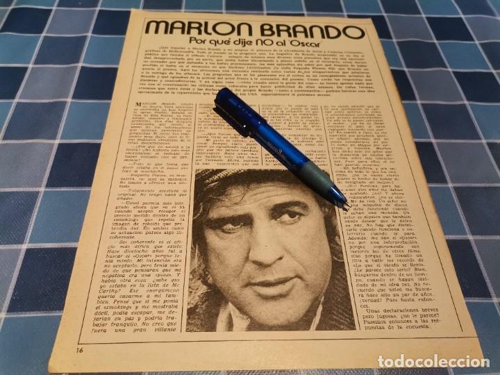 Coleccionismo de Revistas y Peri&oacute;dicos: MARLON BRANDO RECORTE REVISTA1973
