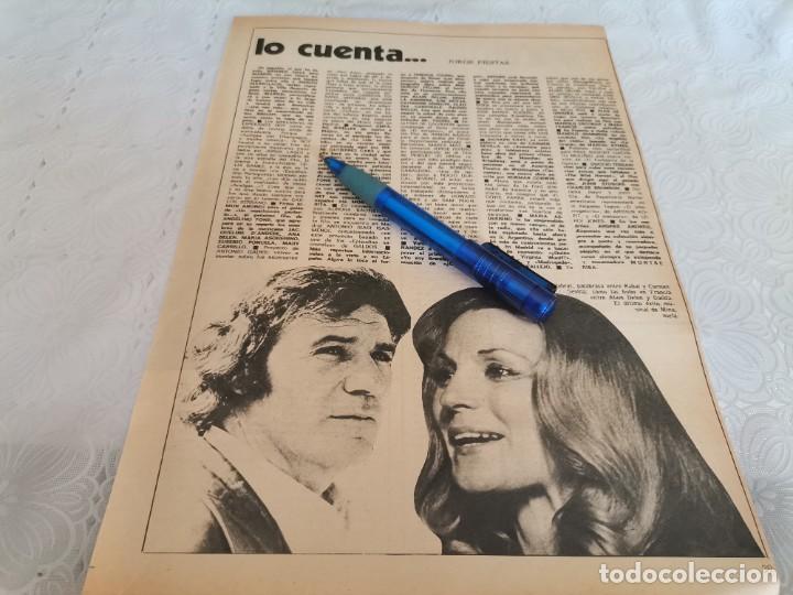 Coleccionismo de Revistas y Peri&oacute;dicos: RABAL Y CARMEN SEVILLA RECORTE REVISTA 1973