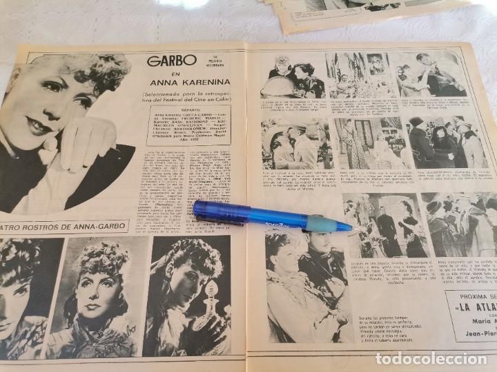 Coleccionismo de Revistas y Peri&oacute;dicos: ANNA KARENINA GRETA GARBO RECORTE REVISTA 1973