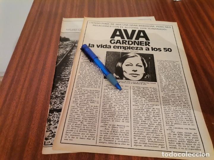 Coleccionismo de Revistas y Peri&oacute;dicos: AVA GARDNER RECORTE REVISTA 3 PAGINAS 1973