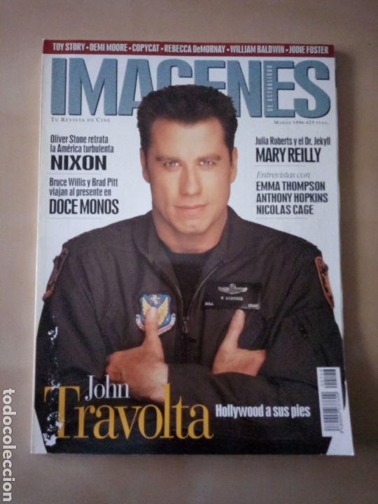 Collectionnisme de Revues et Journaux: REVISTA IM&Aacute;GENES DE ACTUALIDAD N&deg; 146 MARZO 1996 JOHN TRAVOLTA NIXON DOCE MONOS ca