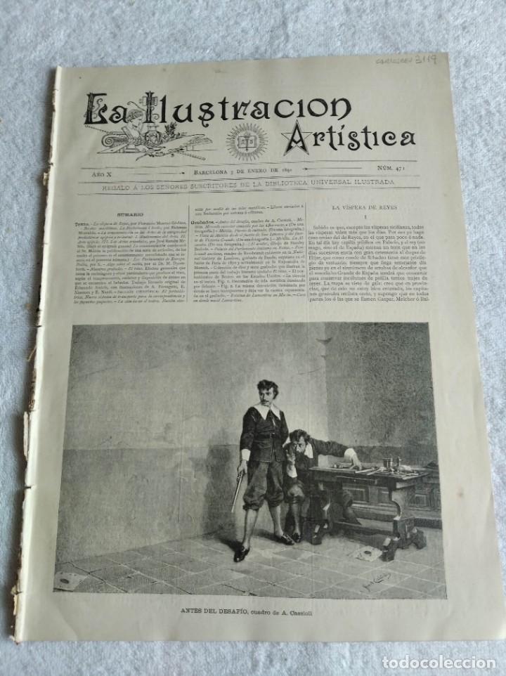 Coleccionismo de Revistas y Peri&oacute;dicos: LA ILUSTRACI&Oacute;N ART&Iacute;STICA. A&Ntilde;O 1891. N&ordm; 471. MELILLA. EL ARTE EGIPCIO. ANTIG&Uuml;EDADES PREHIST&Oacute;RICAS EGI