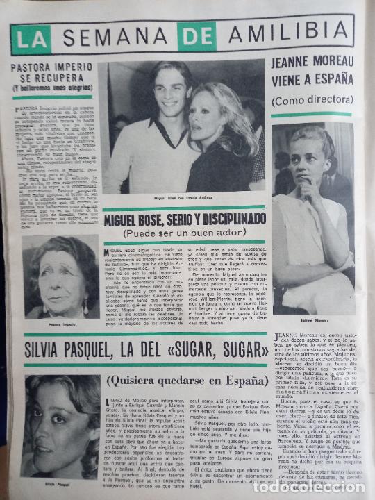 Coleccionismo de Revistas y Peri&oacute;dicos: MIGUEL BOSE URSULA ANDRESS PASTORA IMPERIO JEANNE MOREAU SILVIA PASQUEL