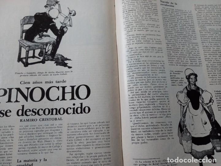 Coleccionismo de Revistas y Peri&oacute;dicos: RELEER PINOCHO 100 A&Ntilde;OS DESPUES. RECORTE TRIUNFO FEBRERO 1982