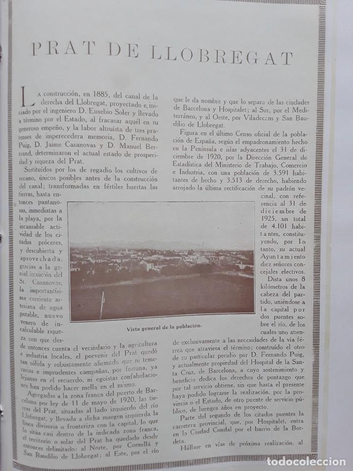 Collezionismo di Riviste e Giornali: EL PRAT DE LLOBREGAT GRANJA RICARDA BERNA LA PAPELERA ESPA&Ntilde;OLA AERONAUTICA NAVAL 5 HOJAS A&Ntilde;O 1926