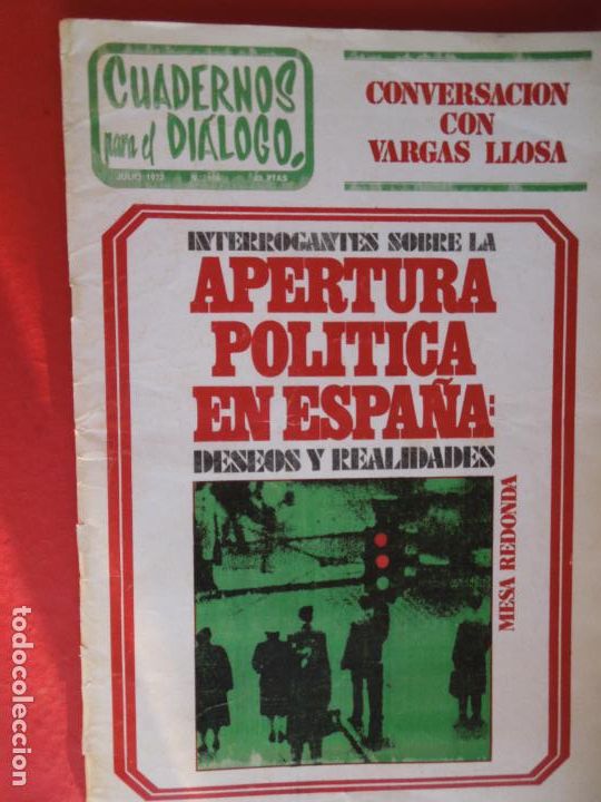 Coleccionismo de Revistas y Peri&oacute;dicos: CUADERNOS PARA EL DIALOGO N&ordm; 106- JULIO 1972 - APERTURA POLITICA - MARIO VARGAS LLOSA