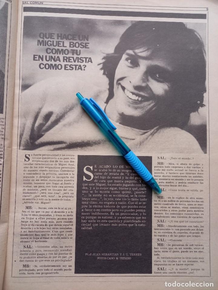 Coleccionismo de Revistas y Peri&oacute;dicos: ENTREVISTA A MIGUEL BOSE. RECORTE SAL COMUN 1978