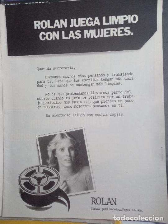 Colecionismo de Revistas e Jornais: anuncio rolan cinta para maquinas de escribir