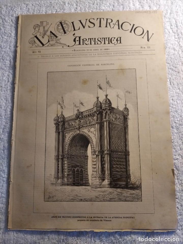 Collection Magazines and Newspapers: LA ILUSTRACI&Oacute;N ART&Iacute;STICA. A&Ntilde;O 1888. N&ordm; 331. LA RESURRECCI&Oacute;N DE LA HIJA DE JAIRO (CUADRO). EL TAMBO D