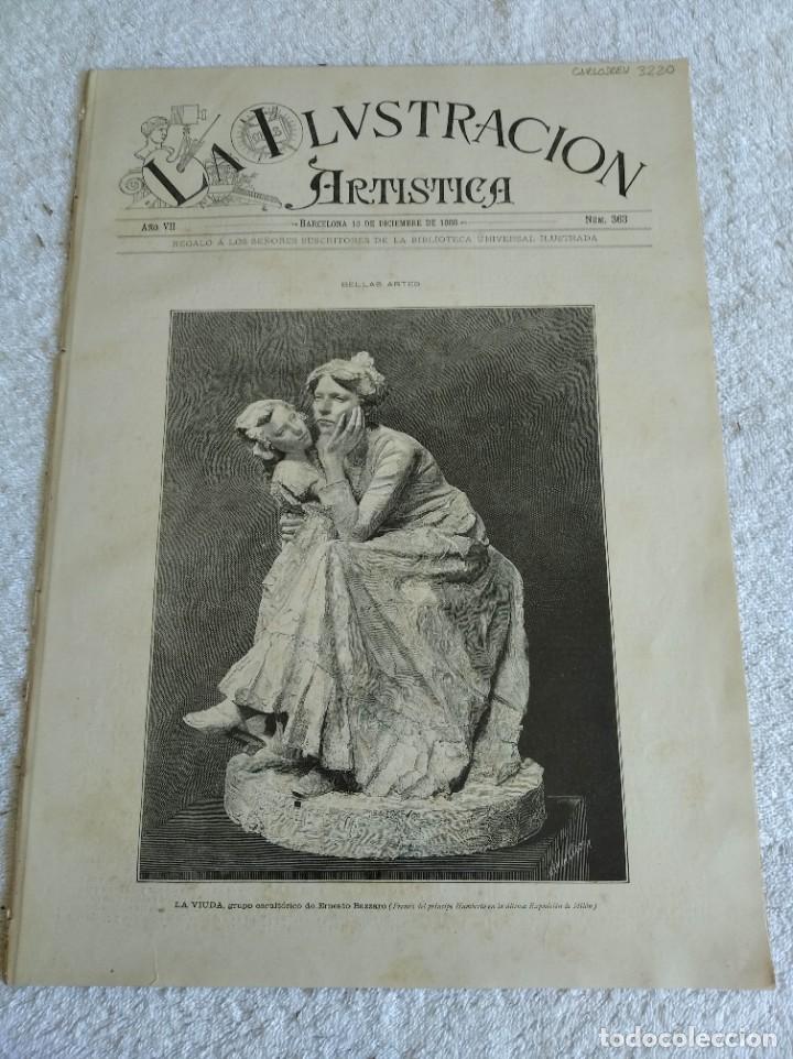 Collection Magazines and Newspapers: LA ILUSTRACI&Oacute;N ART&Iacute;STICA. A&Ntilde;O 1888. N&ordm; 363. MONUMENTO A GARIBALDI (MIL&Aacute;N). H&Eacute;CTOR XIM&Eacute;NES. FACHADA D