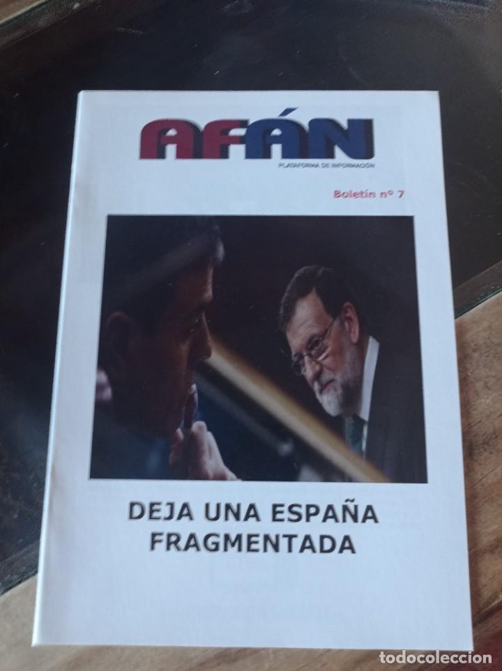 Collection Magazines and Newspapers: BOLET&Iacute;N AF&Aacute;N, PLATAFORMA DE INFORMACI&Oacute;N N&ordm; 7 REF. UR EST