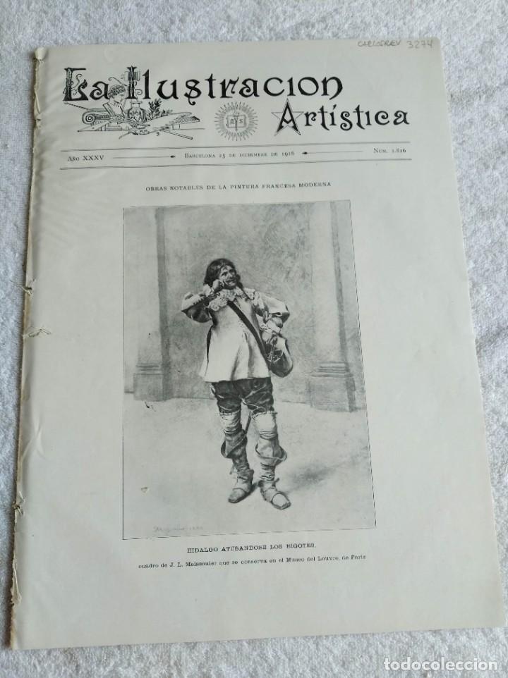 Coleccionismo de Revistas y Peri&oacute;dicos: LA ILUSTRACI&Oacute;N ART&Iacute;STICA. A&Ntilde;O 1916. N&ordm; 1826. EL SE&Ntilde;OR POKROWSKI. CUADROS DEL MUSEO DEL PRADO.