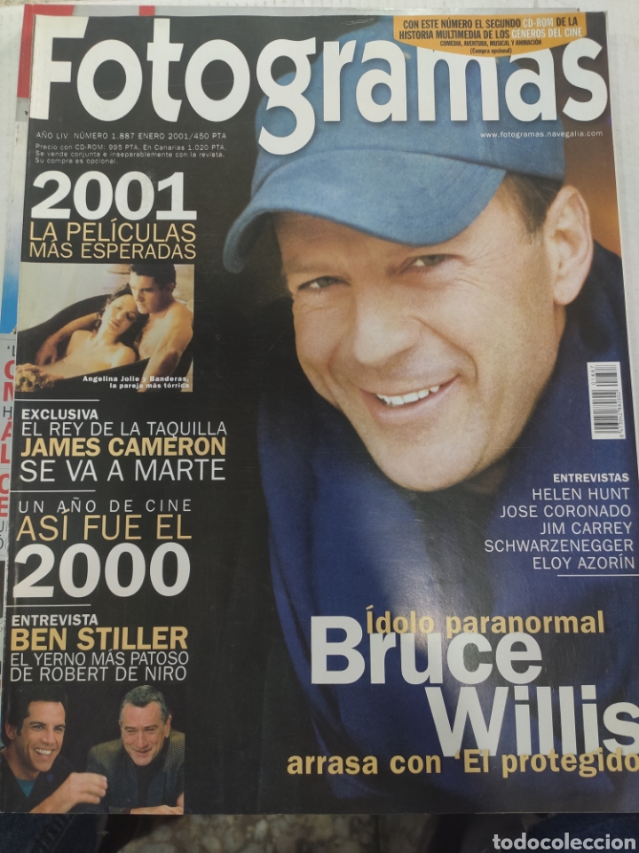 Coleccionismo de Revistas y Peri&oacute;dicos: FOTOGRAMAS N&ordm; 1887 ENERO 2001 BRUCE WILLIS