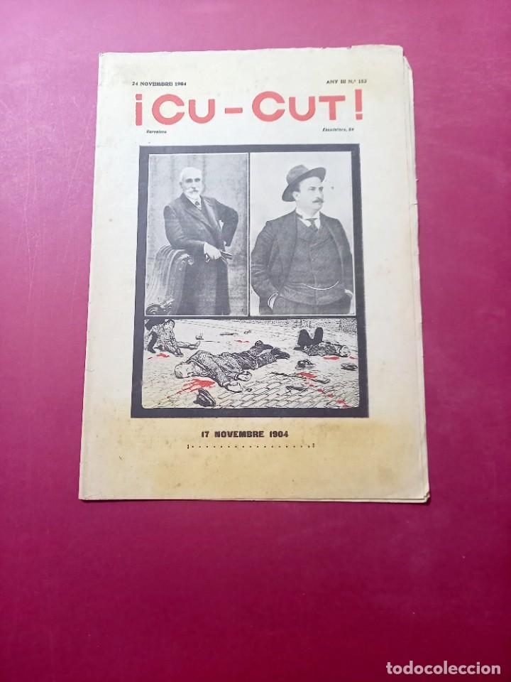 Sammeln von Zeitschriften und Zeitungen: &iexcl; CU-CUT ! REVISTA SATIRICA CATALANA - N&ordm; 152 A&Ntilde;O 1904 -BUEN ESTADO