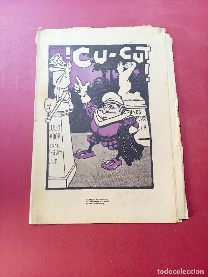 Sammeln von Zeitschriften und Zeitungen: &iexcl; CU-CUT ! REVISTA SATIRICA CATALANA - N&ordm; 201 A&Ntilde;O 1906 -BUEN ESTADO
