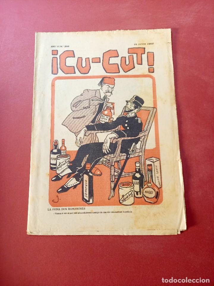 Sammeln von Zeitschriften und Zeitungen: &iexcl; CU-CUT ! REVISTA SATIRICA CATALANA - N&ordm; 242 A&Ntilde;O 1907 -BUEN ESTADO