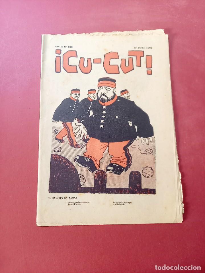 Sammeln von Zeitschriften und Zeitungen: &iexcl; CU-CUT ! REVISTA SATIRICA CATALANA - N&ordm; 243 A&Ntilde;O 1907 -BUEN ESTADO