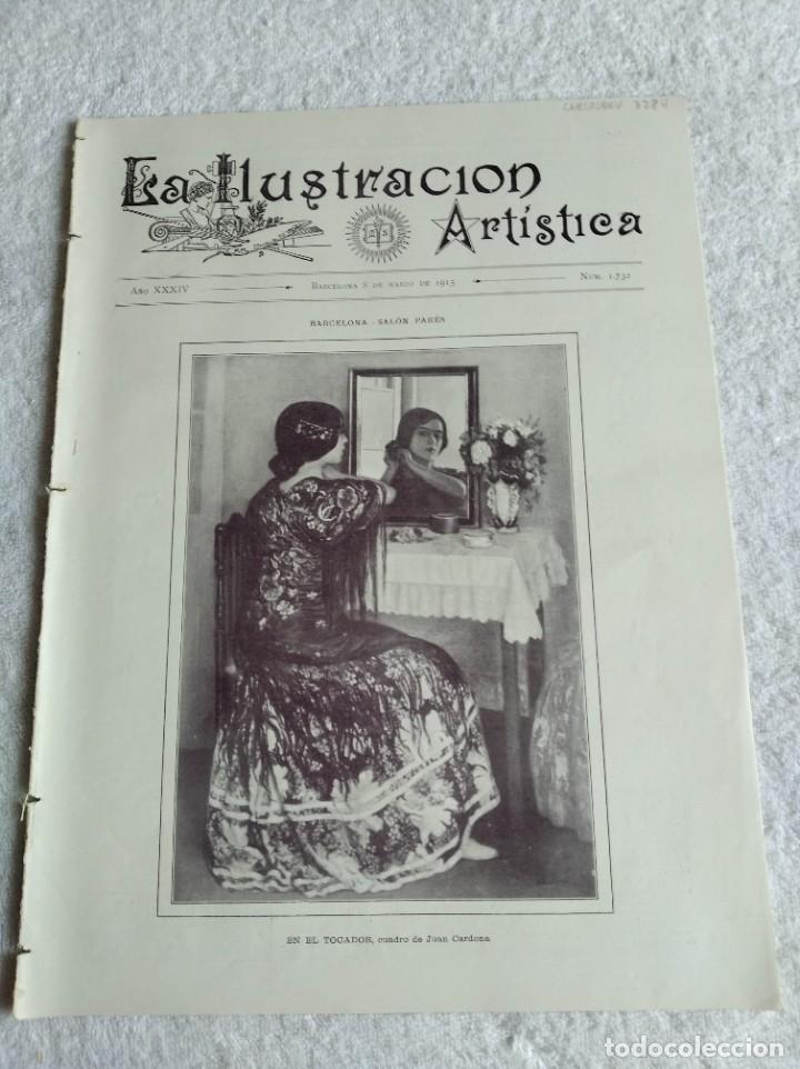 Collezionismo di Riviste e Giornali: LA ILUSTRACI&Oacute;N ART&Iacute;STICA. A&Ntilde;O 1915. N&ordm; 1732. EL GENERAL MART&Iacute;N ARR&Uacute;E. HOMENAJE A MULEY H&Aacute;FID (BARCEL