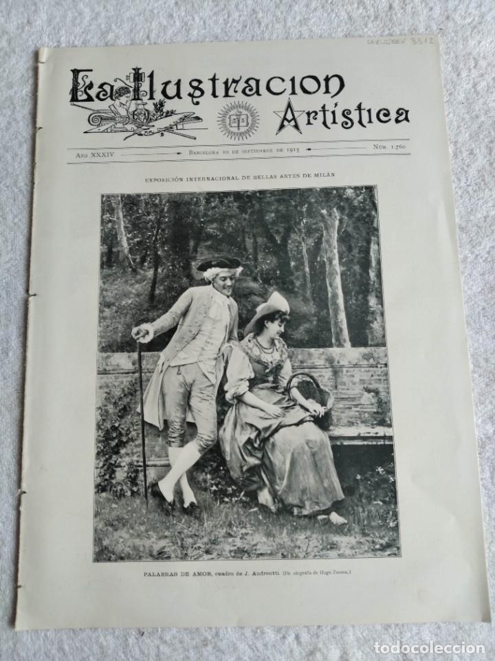 Collezionismo di Riviste e Giornali: LA ILUSTRACI&Oacute;N ART&Iacute;STICA. A&Ntilde;O 1915. N&ordm; 1760. ANIVERSARIO DE LA BATALLA DEL MARN&Eacute;. EDUARDO DALBONO.