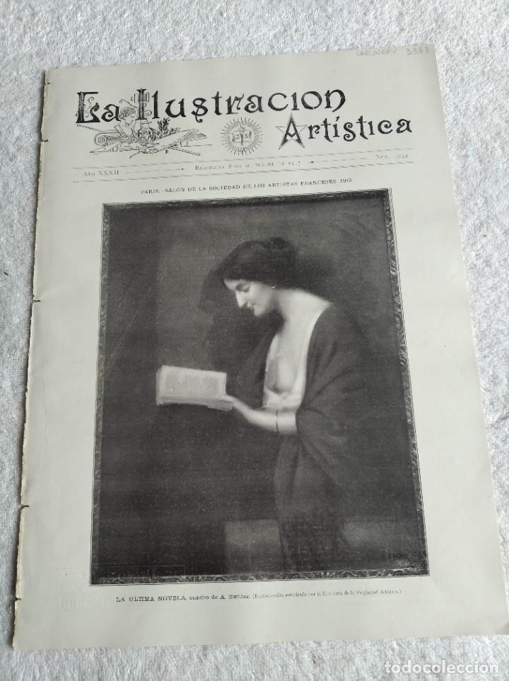 Collezionismo di Riviste e Giornali: LA ILUSTRACI&Oacute;N ART&Iacute;STICA. A&Ntilde;O 1913. N&ordm; 1654. ESCULTURAS CONTEMPOR&Aacute;NEAS. LA HAYA. MITIN DE HIDRAVIONE