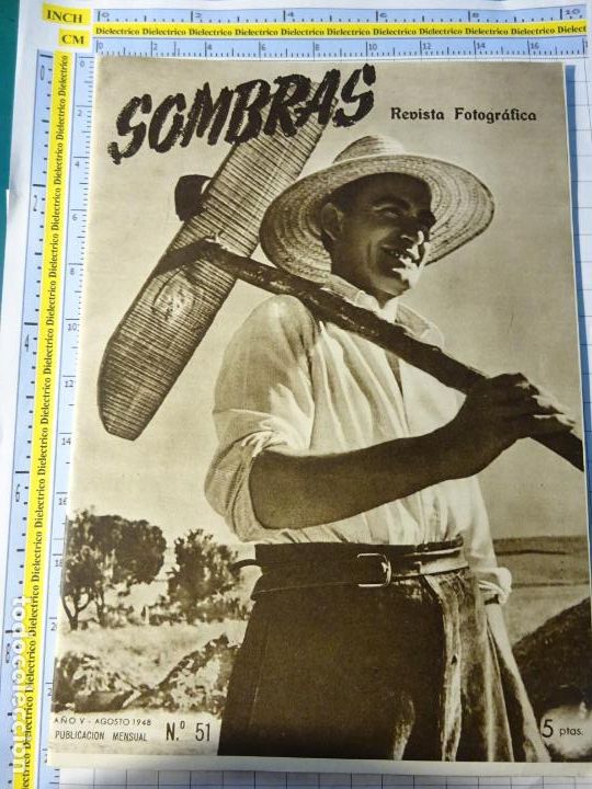 Collezionismo di Riviste e Giornali: REVISTA T&Eacute;CNICA FOTOGR&Aacute;FICA SOMBRAS A&Ntilde;O V AGOSTO 1948 51. FOTOS FOTOGRAF&Iacute;AS. 60GR