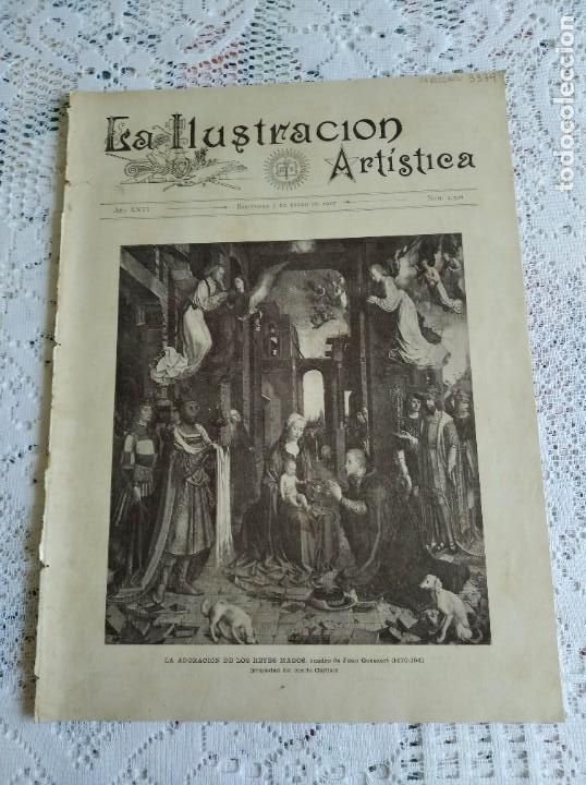 Collezionismo di Riviste e Giornali: LA ILUSTRACI&Oacute;N ART&Iacute;STICA. A&Ntilde;O 1907. N&ordm; 1306. EL CARDENAL MERRY DEL VAL. MONUMENTO A FEDERICO SOLER.