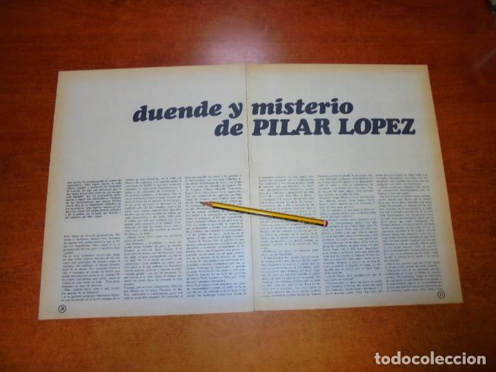 Collection Magazines and Newspapers: CLIPPING 1968: PILAR L&Oacute;PEZ, BAILARINA Y BAILAORA VUELVE AL BAILE CLASICO ESPA&Ntilde;OL / PUBLICIDAD HELENA