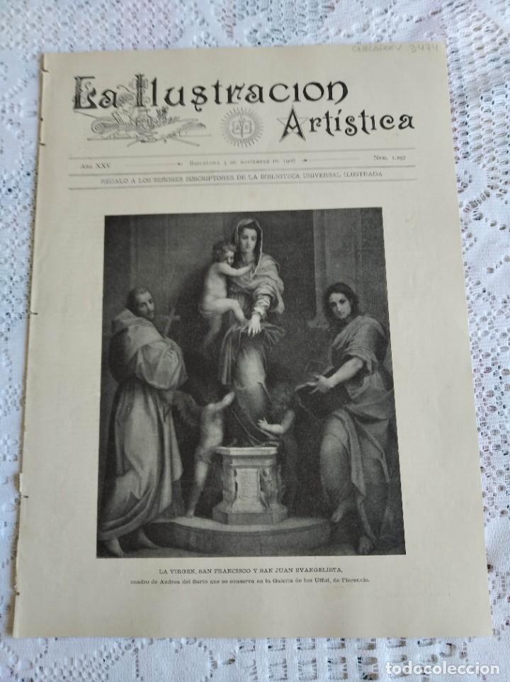 Coleccionismo de Revistas y Peri&oacute;dicos: LA ILUSTRACI&Oacute;N ART&Iacute;STICA. A&Ntilde;O 1906. N&ordm; 1297. LA SITUACI&Oacute;N EN CUBA. EL TIF&Oacute;N DE HONK KONG. CONCURSO D