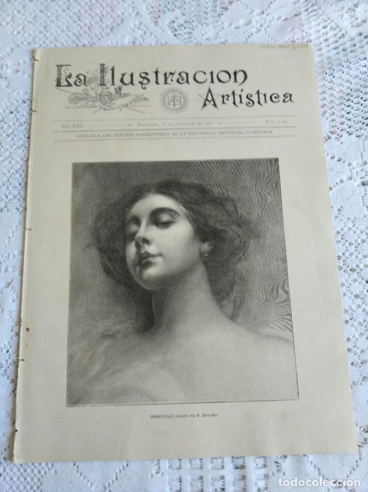 Collection Magazines and Newspapers: LA ILUSTRACI&Oacute;N ART&Iacute;STICA. A&Ntilde;O 1906. N&ordm; 1302. EL CASTILLO DE SAN ANGELO (ROMA). LOS PREMIOS NOBEL EN