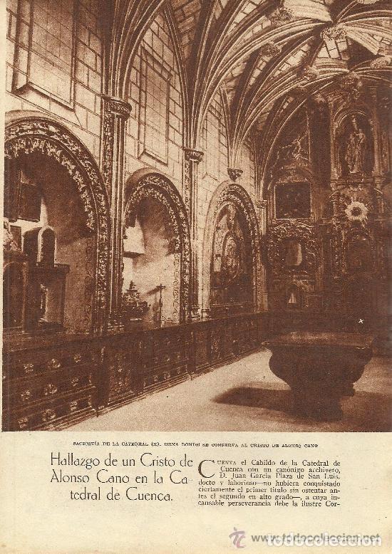 Coleccionismo de Revistas y Peri&oacute;dicos: Hallazgo de un Cristo de Alonso Cano en la catedral de Cuenca / Luis Mart&iacute;nez Kleiser- 1932