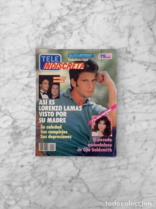 Collezionismo di Riviste e Giornali: TELE INDISCRETA - 1986 - LORENZO LAMAS, CLIO GOLDSMITH, ROBERT GUILLAUME, EUSEBIO PONCELA, DINASTIA