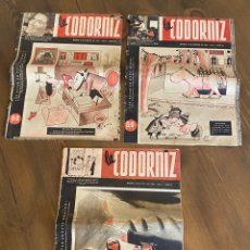 Coleccionismo de Revistas y Periódicos: 3 EJEMPLARES DE LA REVISTA SATÍRICA LA CODORNIZ 1942 AÑO II