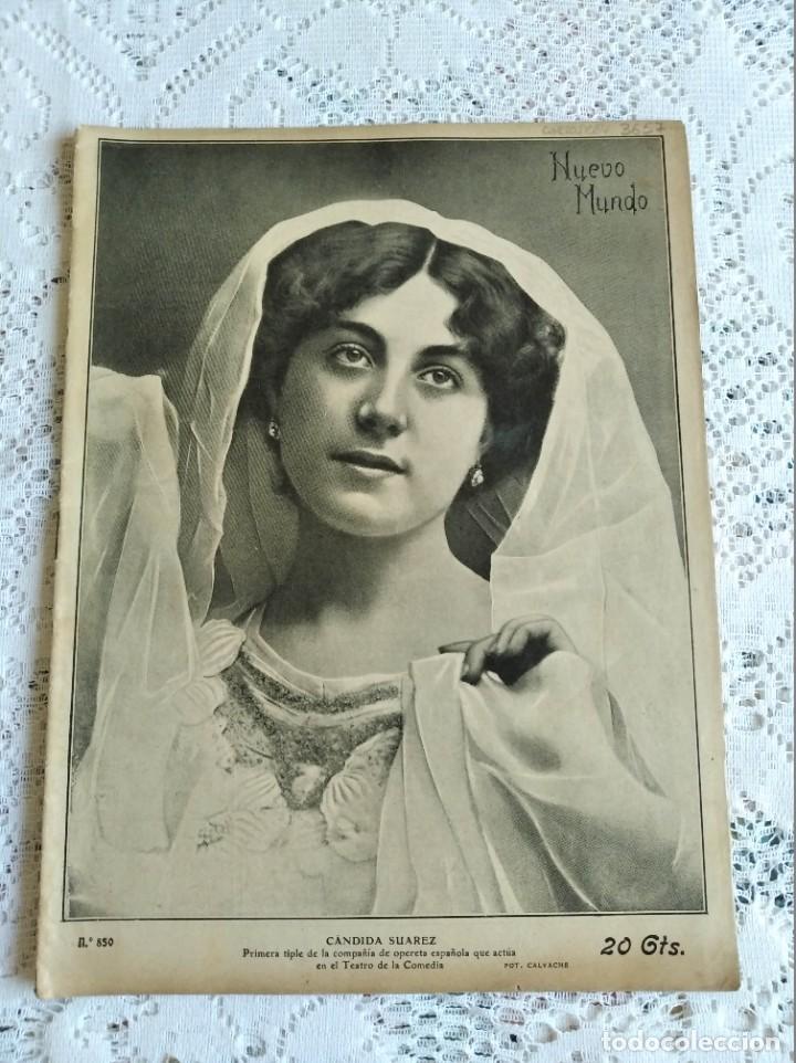 Collection Magazines and Newspapers: NUEVO MUNDO. A&Ntilde;O 1910. N&ordm; 850. TOROS EN MADRID Y CARABANCHEL. HERCULANO. LA CORU&Ntilde;A Y MARSELLA. FRANC