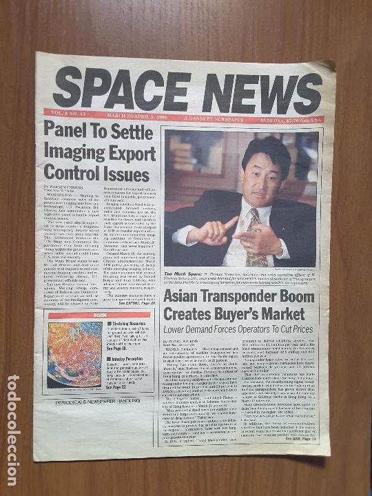 Collectionnisme de Revues et Journaux: Space News Vol. 9, No 13. Noticias del espacio. En ingl&eacute;s.