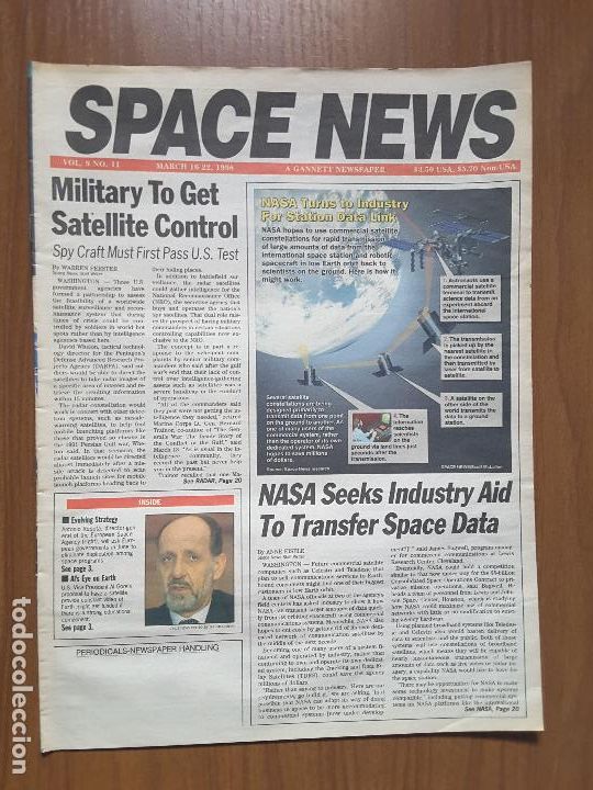 Collezionismo di Riviste e Giornali: Space News Vol. 9, No 11. Noticias del espacio. En ingl&eacute;s.