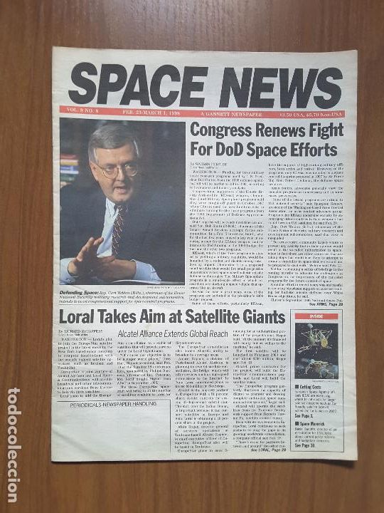 Collectionnisme de Revues et Journaux: Space News Vol. 9, No 8. Noticias del espacio. En ingl&eacute;s.