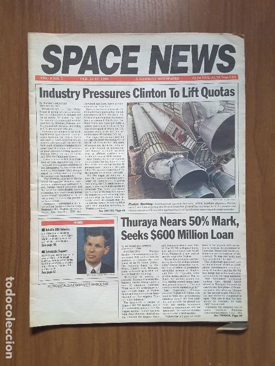 Collectionnisme de Revues et Journaux: Space News Vol. 9, No 7. Noticias del espacio. En ingl&eacute;s.