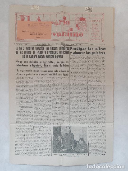 Collection Magazines and Newspapers: SUPLEMENTO SEMANAL EL AGRARIO LEVANTINO. DIRIGIDO AL BAR&Oacute;N DE CARCER, VALENCIA. N&ordm; 97, 14/01/1951