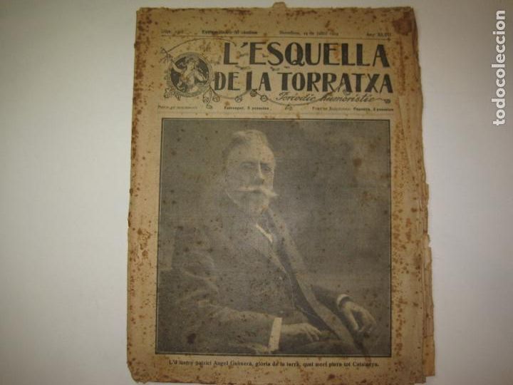 Collection Magazines and Newspapers: LA ESQUELLA DE LA TORRATXA-HOMENATGE ANGEL GUIMERA-EXTRAORDINARI-ANY 1924-VER FOTOS-(V-23.335)