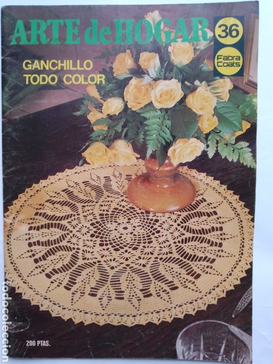 Coleccionismo de Revistas y Peri&oacute;dicos: ARTE DE HOGAR N&ordm; 36 - GANCHILLO TODO COLOR - FABRA COATS ED. ALFARO 1983